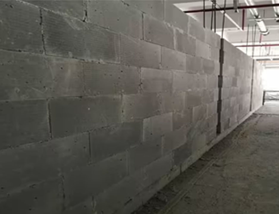 黄岩宾馆轻质砖隔墙施工